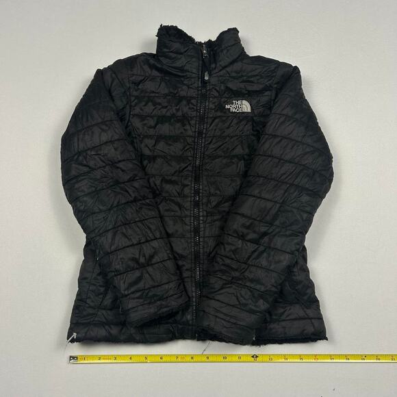 The North Face Black Sherpa Lined Puffer Jacket - Picture 6 of 8